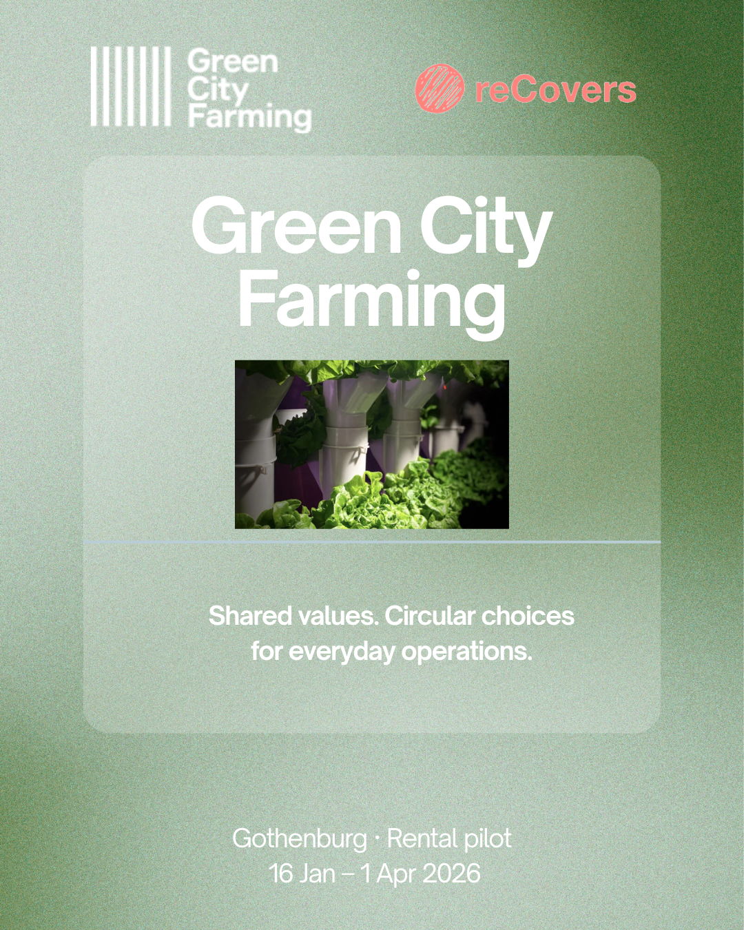 pilot partner spotlight: Green City Farming | reCovers rental pilot