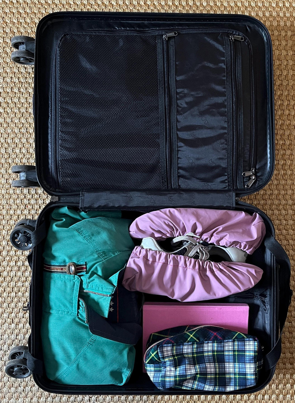 reusable shoe covers:  upcycled  waterproof  anti-slip  washable  (pastel blue)