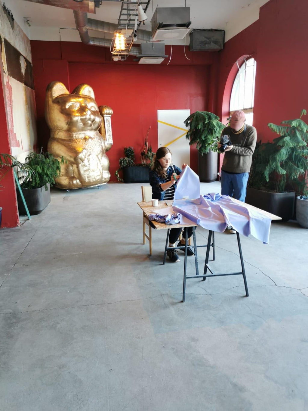 reusable shoe covers:  upcycled  waterproof  anti-slip  washable  (pastel blue)