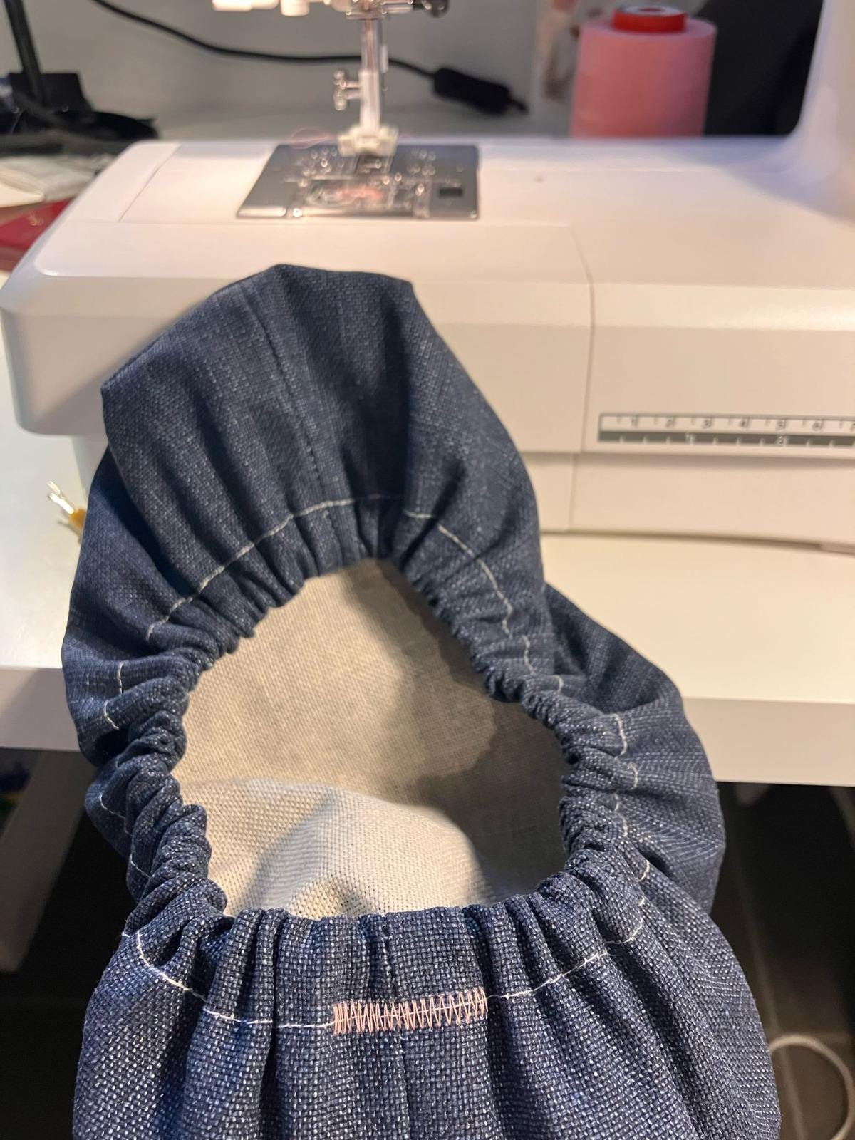 reusable shoe covers:  upcycled  washable  durable  stylish  (denim)