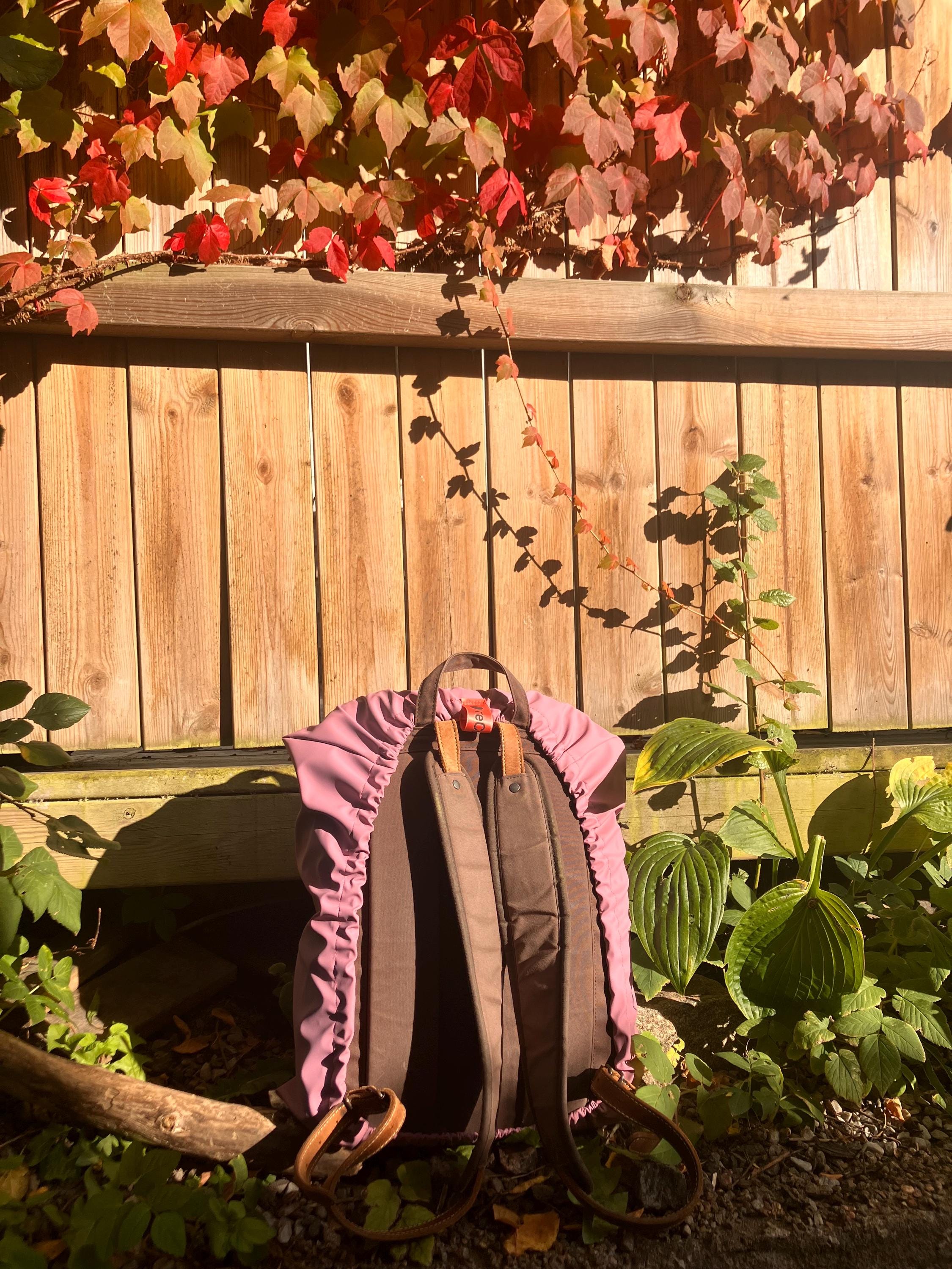 reusable backpack rain cover: upcycled waterproof & durable