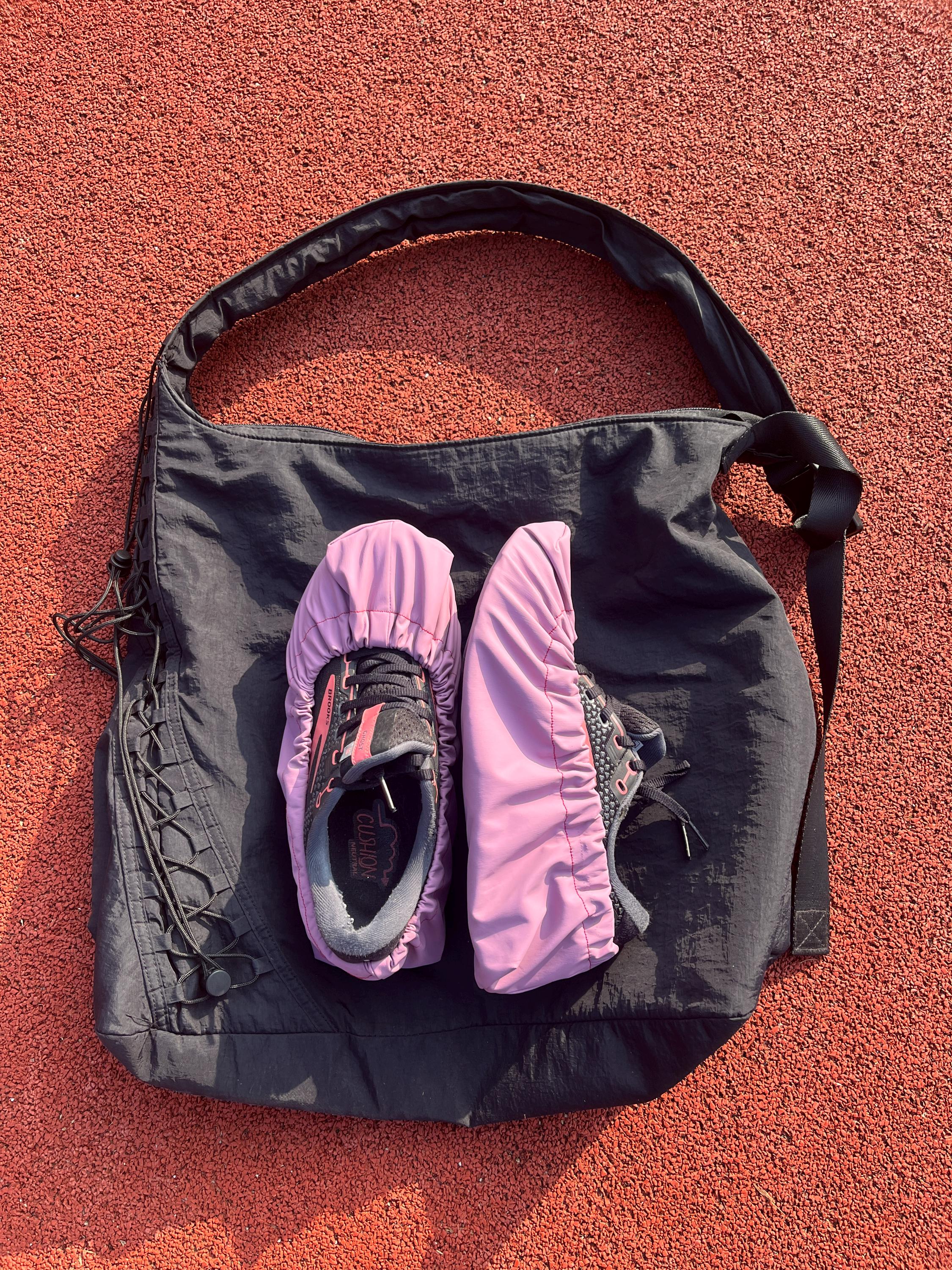 reusable shoe covers:  upcycled  washable  durable  stylish  (denim)