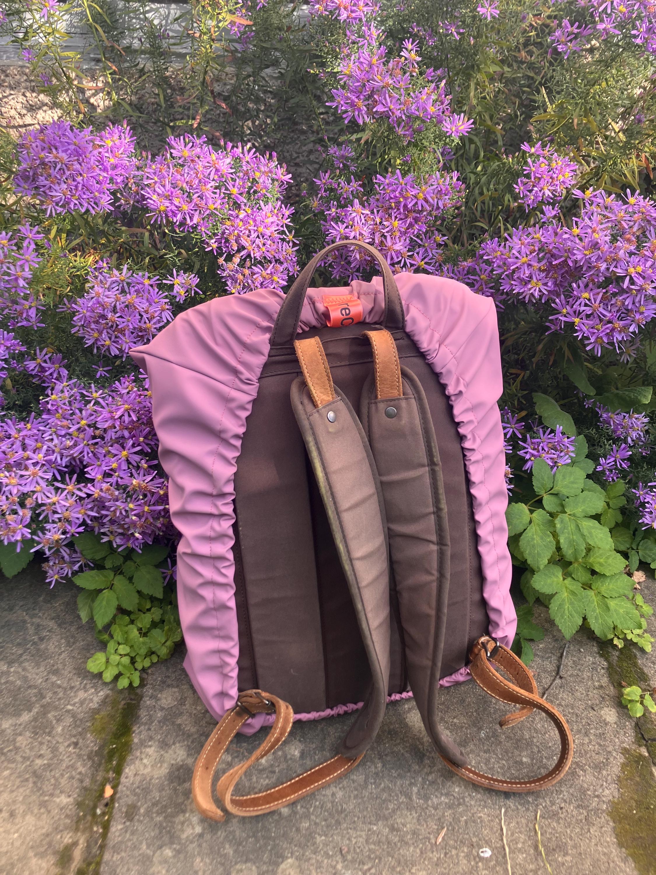 reusable backpack rain cover: upcycled waterproof & durable