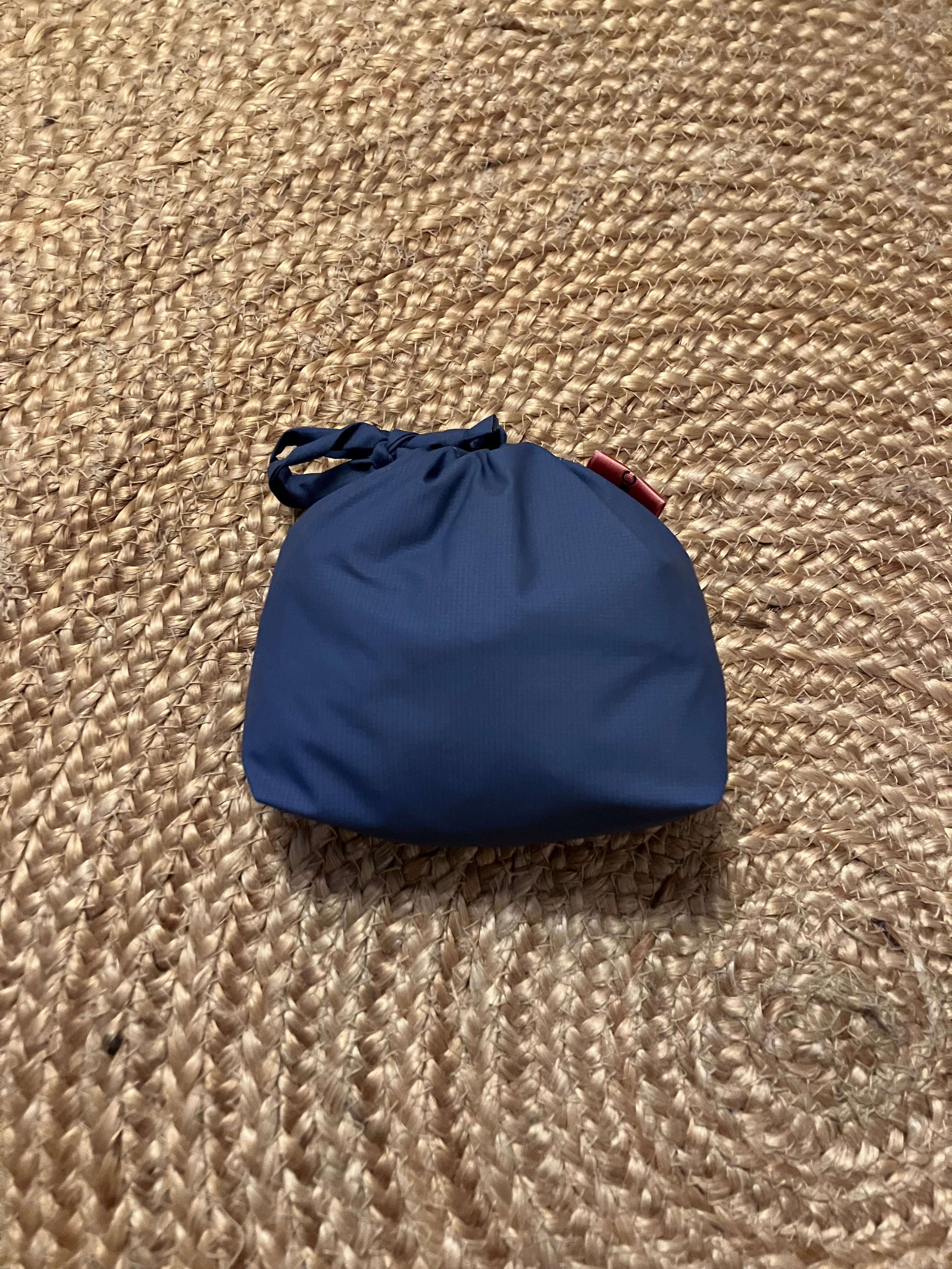 reusable backpack rain cover: upcycled waterproof & durable (soft muted blue)